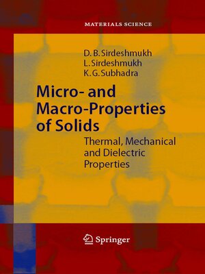 cover image of Micro- and Macro-Properties of Solids